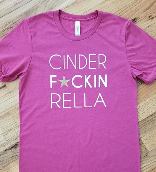 Cinderella heathered vinyl printed t-shirt - Picture 2 of 7